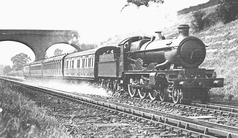 Great Western Railway 40xx 'Star' class 4-6-0 No4041 'Prince of Wales' with class A headcode on a four coach up express in 1920s