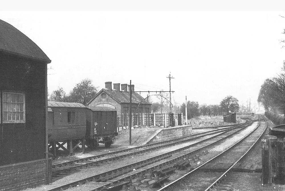 Shipston-on-Stour Station: Looking across to the cattle pens from the ...