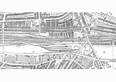 A 1913 25 inch to the mile OS map showing Small Heath station and the goods yard and extensive sidings