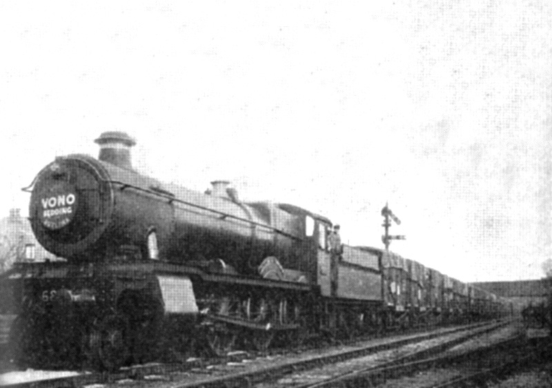 A special train of 33 containers headed by an unidentified Grange class locomotive en-route from Vono Bedding to Butlins in Skegness on 1st April 1939