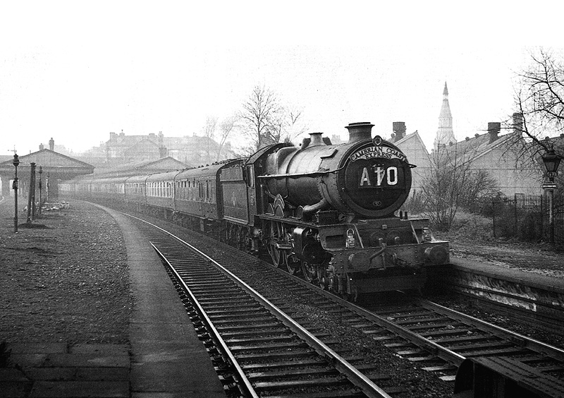 Ex-Great Western No.6016 King Edward V of the 60XX King Class hauls the up Cambrian Coast Express