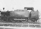 Great Western Railway 2-4-2T 36xx class No 3616 is posed with its crew in new condition at Solihull circa 1902