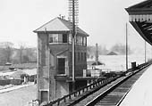 Solihull signal box alongside the down relief line opened on 9th July 1932 replacing a GWR type 5 box