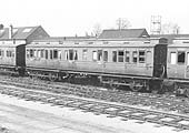 Ex-GWR Camping Coach No W9969 in the up sidings at Solihull Station on Saturday 19th April 1952