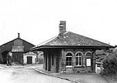 The main entrance to Southam Road and Harbury station and goods yard located on the down platform