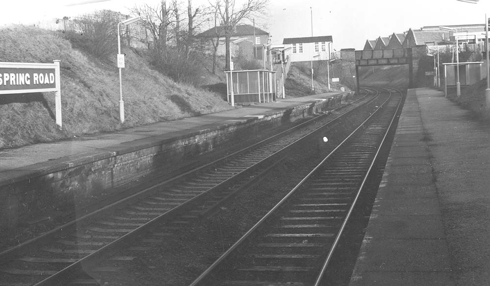Looking towards Birmingham from the Stratford upon Avon end of the up platform with the down platform on the left, where once the main passenger facilities stood
