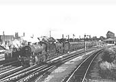 Ex-GWR 4-6-0 Grange class No 6861 'Crynant Grange pilots ex-GWR 4-6-0 Castle Class No 7001 'Sir James Milne on 7th September 1962