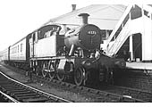 Ex-GWR 2-6-2T No 4571 is seen standing at Platform 3 with a Class G working on 1st June 1957