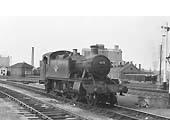 GWR 2-6-2T 5101 class Large Prairie No 4113 standing at the Birmingham end of platform No 3 at Stratford on 15th June 1958