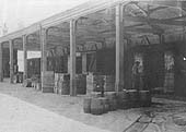 View of the goods shed utilised by Flower's Brewery of Stratford upon Avon for the transhipping of their beers across the country