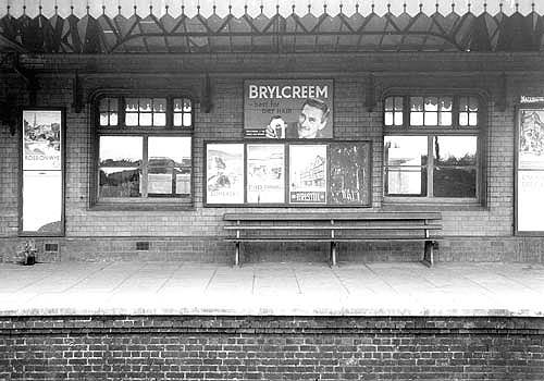 Another view of Stratford on Avon's island platform's showing the general waiting room as seen from the down platform