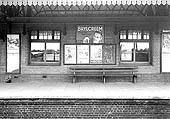 Another view of Stratford on Avon's island platform's showing the general waiting room as seen from the down platform