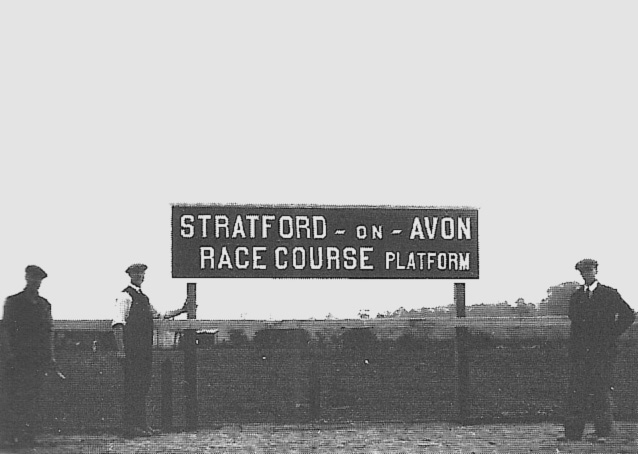 Taken just prior to the day that the new Stratford-on-Avon Racecourse Platform opened, on Saturday 6th May 1933