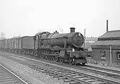 Ex-GWR 4-6-0 No 6974 'Bryngwyn Hall' passing Tyseley on the 5:55 am Old Oak Common to Bordesley freight service
