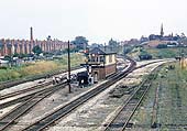 Looking south from Wharfedale Road towards the junction with the North Warwickshire Railway during track simplification works