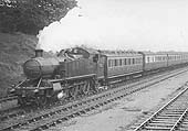 GWR 2-6-2T 31xx Class No 3138 is seen approaching Tyseley station on a down local passenger working
