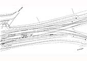 Plan of the track layout at the Junction with the North Warwickshire Line post 15th June 1913 and prior to 30th June 1935