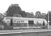 British Railways Type 2 Bo-Bo D6348 is seen waiting in the bay whilst on Hatton banker duties in July 1966