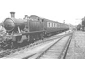 GWR 4575 Class 2-6-2T No 5544 is seen at the head of a local train made up of clerestory coaches