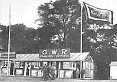 GWR enquiry office on the grounds of the Royal Agricultural Show, held in Castle Park in July 1931