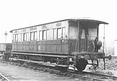 Ex-Bristol and Exeter (B&E) Railway coach converted to a Divisional Engineer�s Inspection Saloon by the GWR in circa 1900