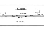 A low resolution version of the Signalling Diagram for Budbrook Signal Box showing the track layout in its heyday