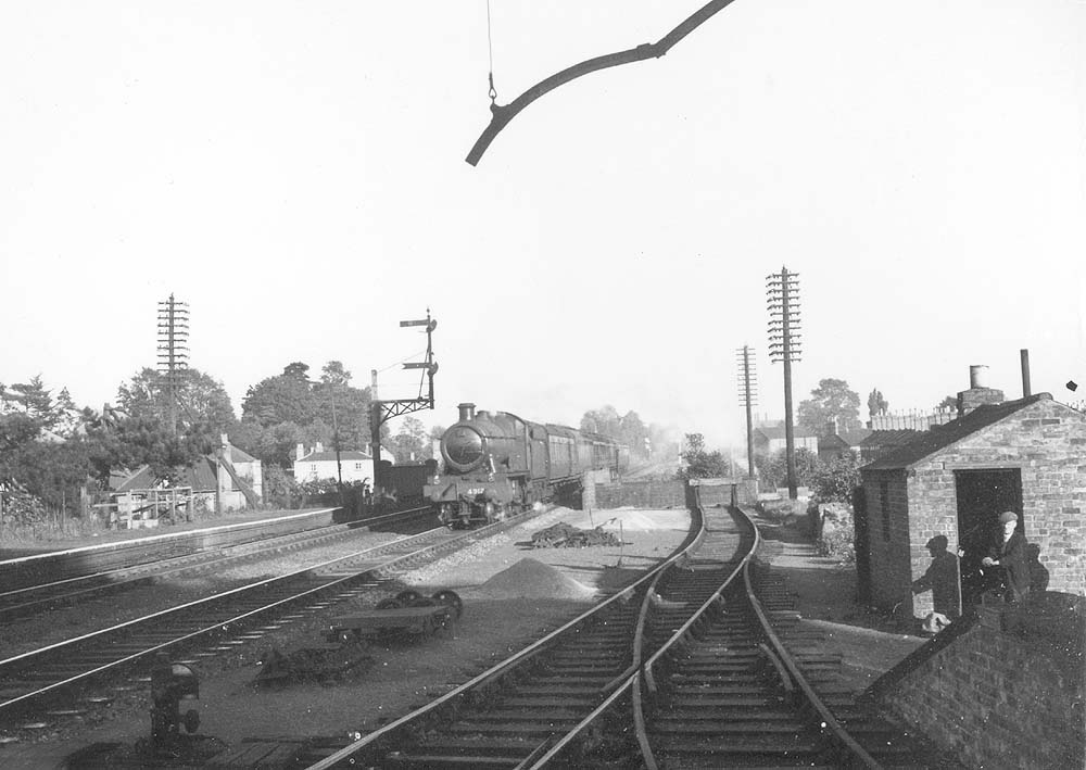 Looking towards Leamington as No 4912 'Berrington Hall' passes over Coventry Road bridge whilst to the right the spur siding has been reduced to one siding