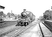 GWR 2-6-2T Prairie No 5192 runs in to the station on a passenger service probably bound for Stratford upon Avon
