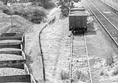 Close up showing the two sidings, one private the other on railway property, utilised to accommodate coal traffic