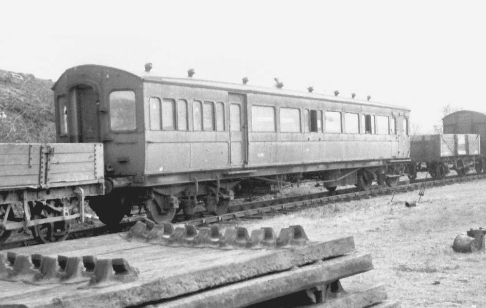Ex-Barry Railway Auto-Trailer No W4303 in use by the Engineering Department, circa 1952