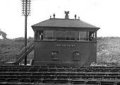 View of Widney Manor's original signal box which was upgraded from 27 levers to 44 levers when the line was quadrupled in 1932