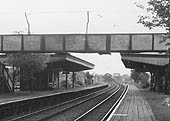Close up of the island platforms, Nos 2 and 3, which served the Down Main and Up Relief lines and the building and which housed the passenger facilities