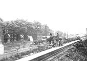 View looking towards Bearley station of the original single mixed gauge station and goods yard which opened in October 1860