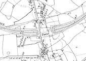 An Ordnance Survey map of Wood End Platform and Tunnel  revised in 1914 but published in 1934