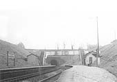Looking south along the full length of the platform which is now devoid of the lampposts seen in the 1917 view