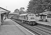 BR Sulzer 45 010, is seen at the head of the evening Bescot to Severn Tunnel Junction freight on 22nd June 1976