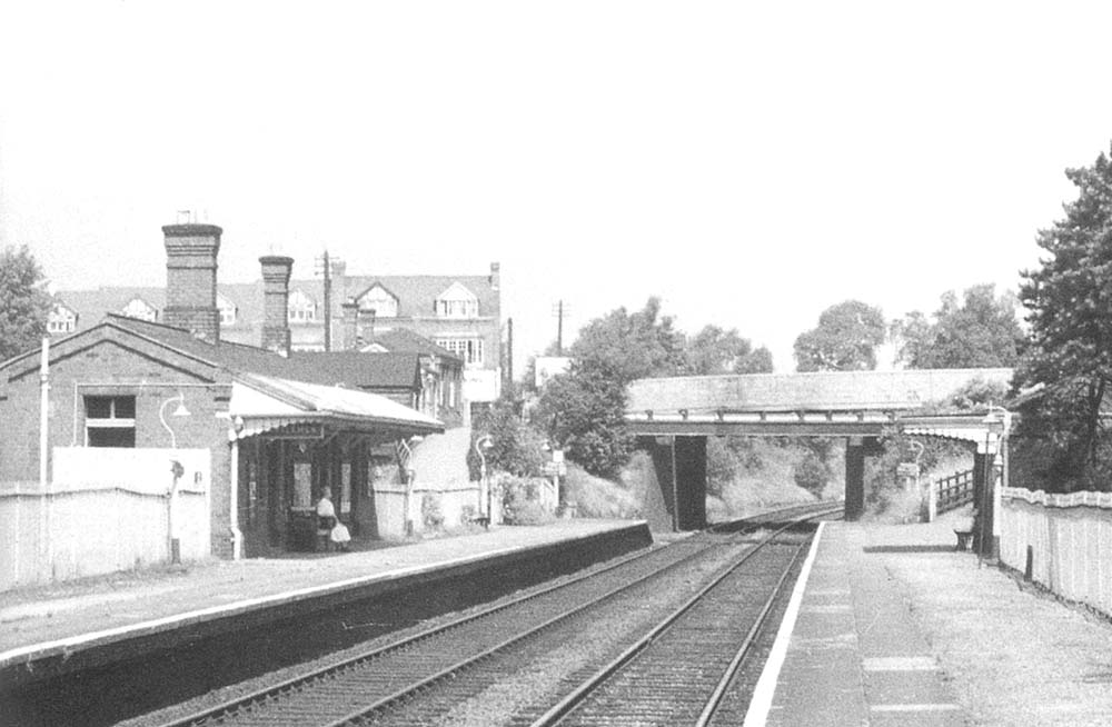 Looking north towards Highfield Road bridge in the early 1960s, a scene little changed in half a century