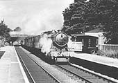 Ex-GWR 4-6-0 10xx Class No 1011 'County of Chester' on a down freight on 21st September 1964 