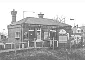 Side view of Yardley Wood Platform's Booking Office which was located adjacent to the bridge at road level