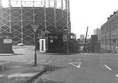 On the left is the entrance to Windsor Street Wharf whilst on the right is the rail bridge over Avenue Road