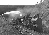 LNWR 2-4-0 No 2190 & LNWR 2-4-0 No 1924 on the 2:05pm New Street to Euston service exiting Beechwood Tunnel