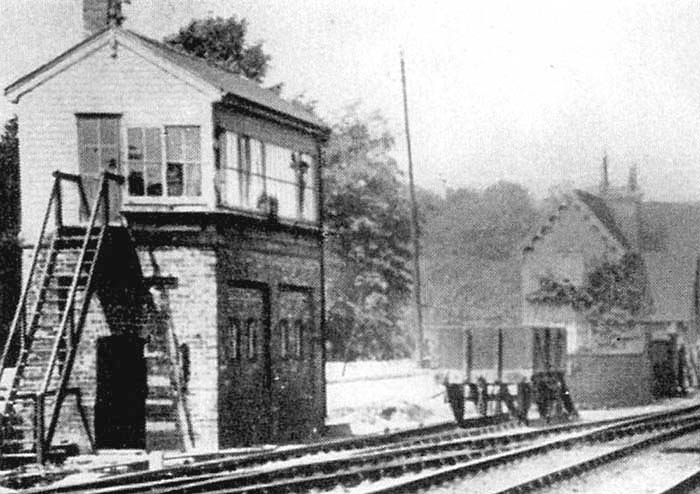 Close up of Berkswell showing the signal box which was located adjacent to the siding and Truggist Lane underbridge