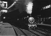 Ex-Midland Railway 2P 4-4-0 No 40463 is seen on the middle road between Platforms 9 and 10 whilst on pilot duties during 1953