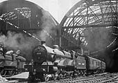 Ex-LMS 4P 4-4-0 No 935 is seen standing at the West end of Platform 9 on the 2pm to stopping train to Worcester on 27th June 1949
