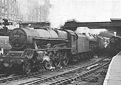 A pair of Jubilees, ex-LMS 5XP 4-6-0 No 45742 'Connaught' and No 45592 'Indore' head the 11 20am Euston to Wolverhampton express service