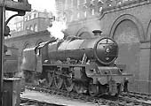 Ex-LMS 5XP 4-6-0 No 45674 'Duncan' is seen standing light engine at New Street on 1st February 1964
