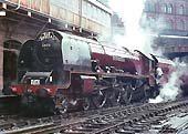 Ex-LMS 8P Coronation Class 4-6-2 No 46251 'City of Nottingham' arrives in New Street station on a SLS Special on 12th July 1964