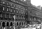 View of the front of New Street station and the Queens Hotel on 24th May 1965 shortly before both were to be demolished