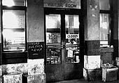 The closure of one of the station's cafeteria, bar and waiting room is recorded in this 1965 photograph