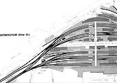 Part One of the schematic plan of New Street station showing lines from Euston and Derby circa 1910
